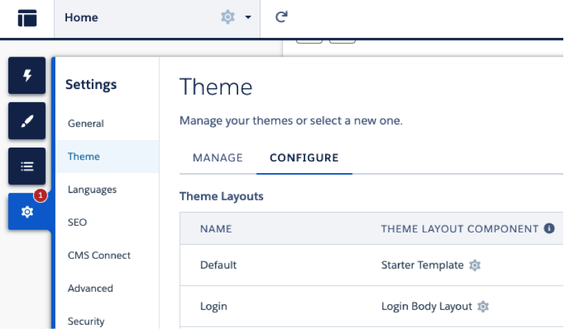 Theme Layout Component