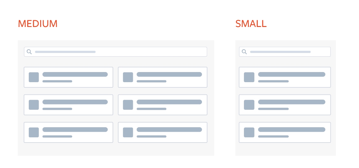 Small and Medium Component Appearances