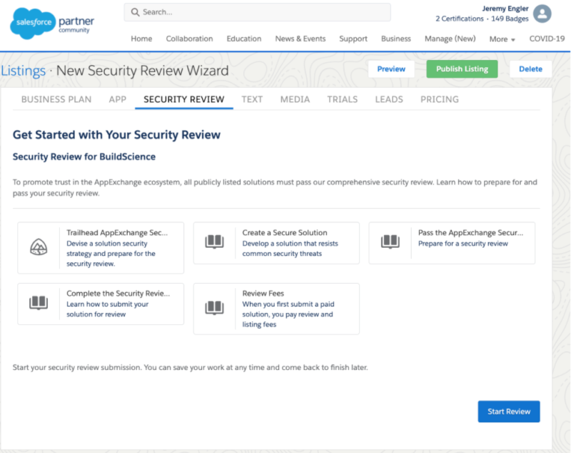 salesforce security review price